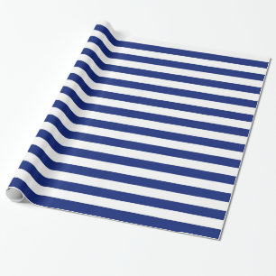 Navy Stripes Cadeaupapier