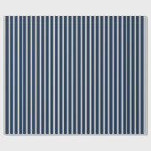 Navy Stripes Cadeaupapier (Vlak)