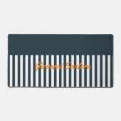 Navy Stripes | Het Monogram van de moderne man Bureaumat (Voorkant)