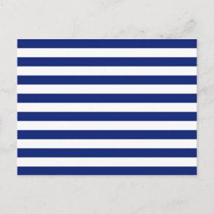 Navy Stripes Nautical Decor Briefkaart