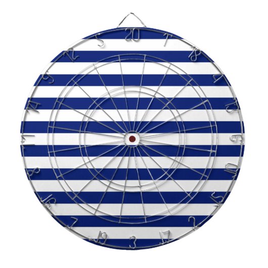 Navy Stripes Nautical Decor Dartbord (Voorkant)