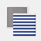 Navy Stripes Nautical Decor Magneet (Voorkant / Achterkant)