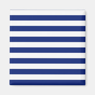 Navy Stripes Nautical Decor Magneet