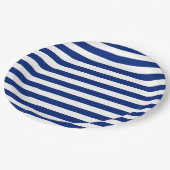 Navy Stripes Nautical Decor Papieren Bordje (Gekanteld)
