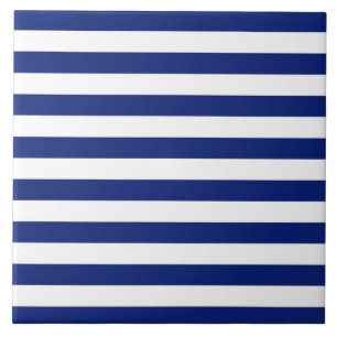 Navy Stripes Nautical Decor Tegeltje
