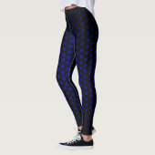 Navy Techno Dot Pattern Leggings (Links)