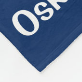 Navy Teckel Wiener Hondendeken Fleece Deken (Hoek)