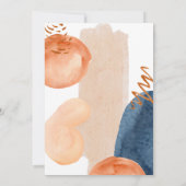 Navy Terracotta Boho Invitation (Dos)