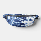“Navy Tie-Dye” Two-Sided Print Fanny Pack Heuptasje (Liggend)