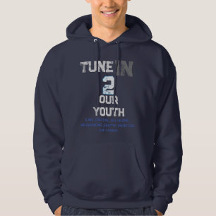 Navy tune in, maak hiphop geweldige hoodie