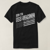 Navy USS Virginia SSN 774 Amerikaanse onderzeeër T-shirt (Design voorkant)