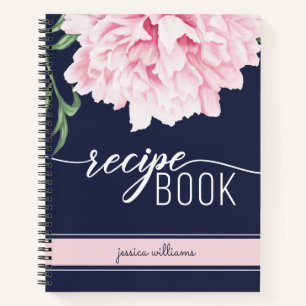 Navy van Floral Pink Notitieboek