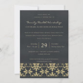 NAVY VELVET GOLD DAMASK CLASSIC WORKSHOP EVAL KAART (Voorkant)