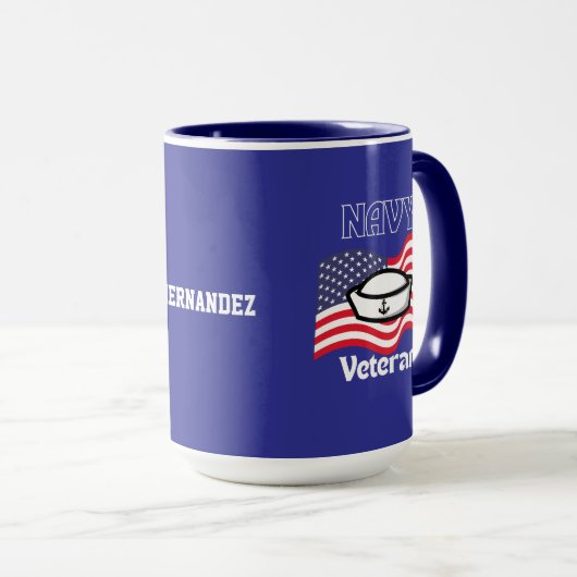 Navy Veteran Mug (Devant droit)