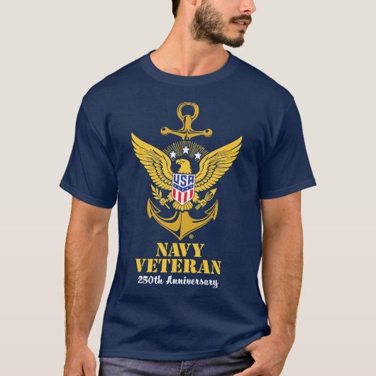 Navy Veteran T-Shirt (Devant)