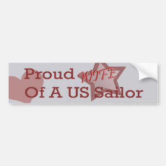 Navy-vrouw bumpersticker