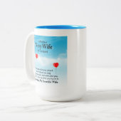 Navy vrouw koffie Mok (Voorkant links)