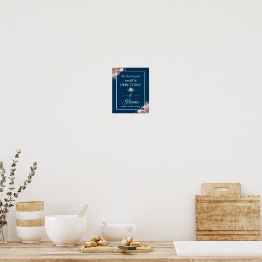 Navy, we weten dat je hier vandaag bent poster (Keuken)