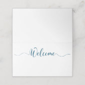 Navy Wedding Place Cards (Buitenkant ongevouwen)