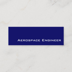 Navy white Aerospace Engineer visitekaartjes