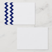 Navy White Chevrons Visitekaartje (Voorkant / Achterkant)