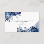 Navy, White en Silver Visitekaartje (Voorkant)