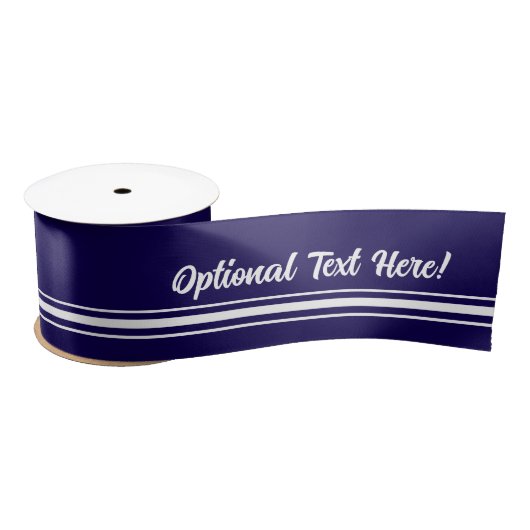 Navy & White smart nautische look met jouw tekst Lint (Spoel)