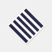 Navy & White Stripe Napkins Servetten (Hoek)