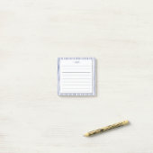Navy & White striped A Note from Monogram notebook (Op bureau)