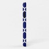 Navy WhMoroccan #5 Raspberry 3 Initiaal monogram Case-Mate iPhone Case (Achterkant/rechts)