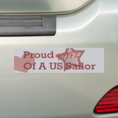 Navy Wife Bumpersticker (Op auto)