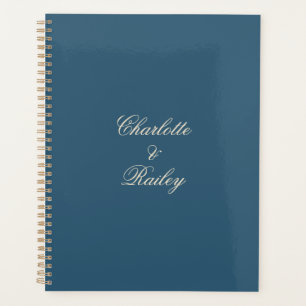 Navy Wit Bruiloft Planner