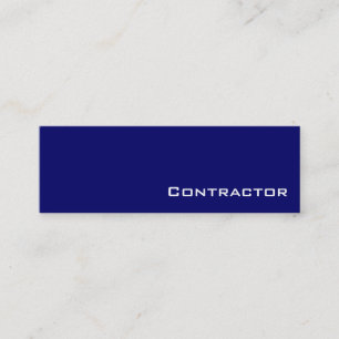 Navy witte aannemer visitekaartjes