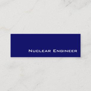 Navy witte nucleaire ingenieur visitekaartjes