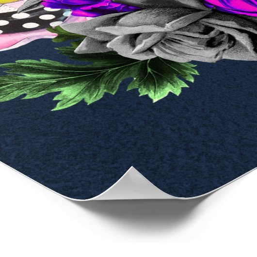 Navy Wonderland Bridal Tea Welcome Poster (Hoek)