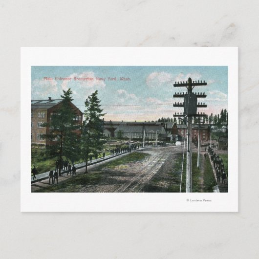 Navy Yard Main Entrance Uitzicht Briefkaart (Voorkant)