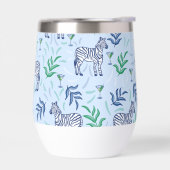 Navy Zebra Martinis Blue Preppy (Links)