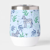 Navy Zebra Martinis Blue Preppy (Voorkant)