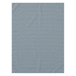 Navy Zig Zag Wave Pattern Tafelkleed