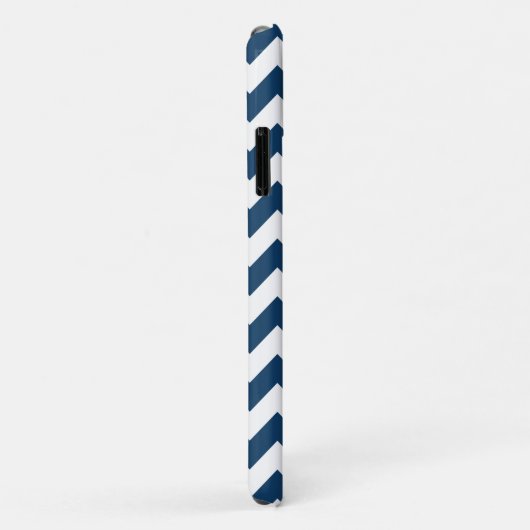Navy zigzag, Navy Chevron, Geometrisch patroon Case-Mate iPhone Case (Achterkant/rechts)