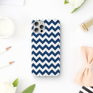 Navy zigzag, Navy Chevron, Geometrisch patroon iPhone 11 Hoesje
