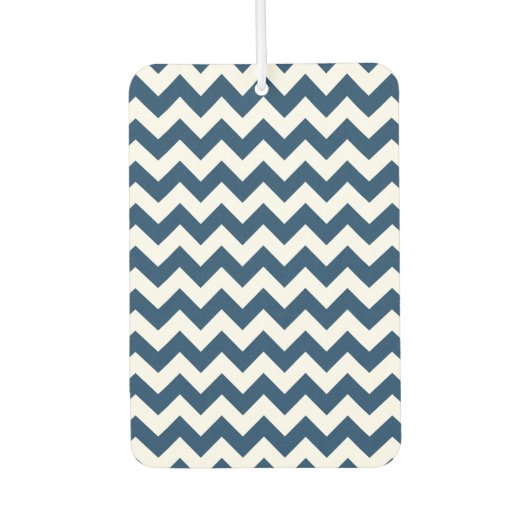 Navy zigzag, Navy Chevron, Geometrisch patroon Luchtverfrisser (Voorkant)