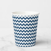 Navy zigzag, Navy Chevron, Geometrisch patroon Papieren Bekers (Links)