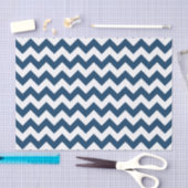 Navy zigzag, Navy Chevron, Geometrisch patroon Tissuepapier (Craft)