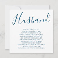 Navyblauw aan mijn man Gedicht van vrouw