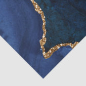 Navyblauw en gouden namaak glitters agaat tissuepapier (Detail)