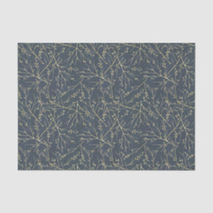 Navyblauw en gouden patroon tissuepapier