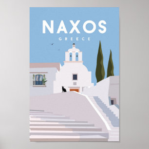Naxos Greece Vintage poster