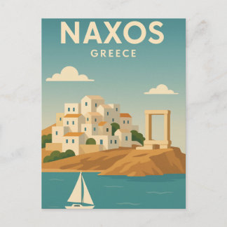 Naxos Griekenland Levendig minimalistisch Briefkaart
