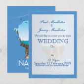 Naxos Map Griekse reisposter. Kaart (Voorkant / Achterkant)